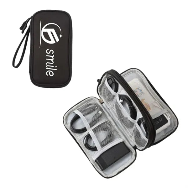 Travel Cable Organizer Pouch - Electronic Accessories Case