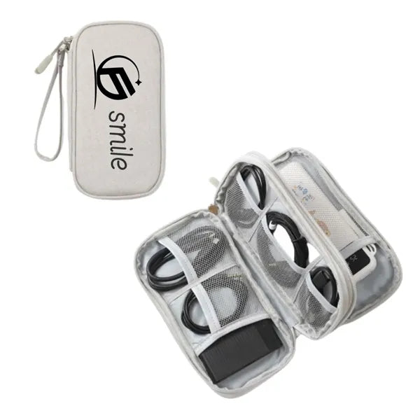 Travel Cable Organizer Pouch - Electronic Accessories Case