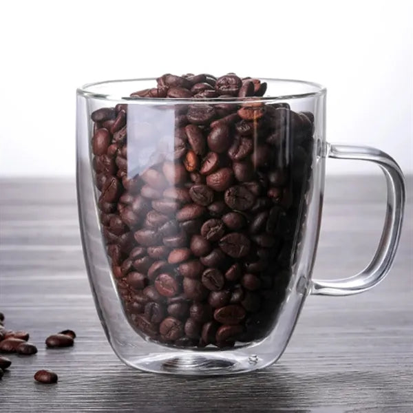 12oz. Double Wall Glass Coffee Mug Insulated Drinkware