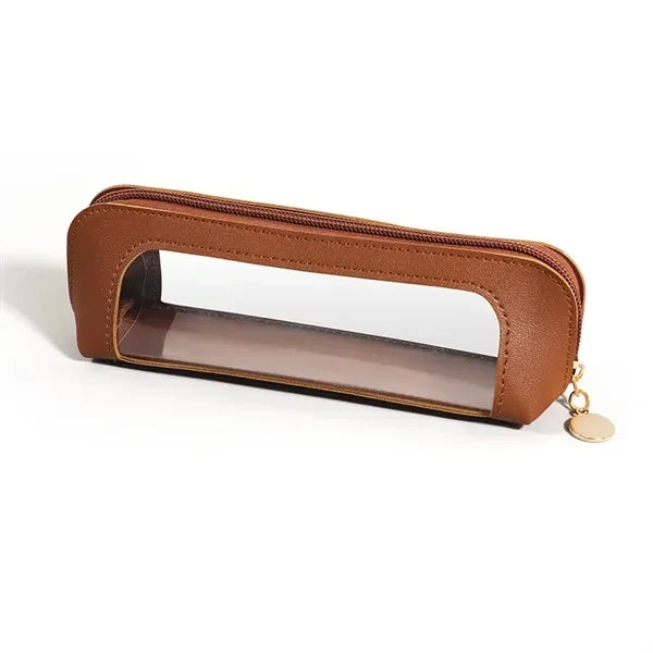 Transparent PU Pencil Case