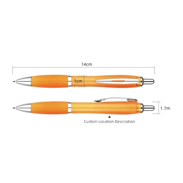 Plastic Press Ballpoint Pen