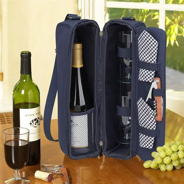 Luxury Portable Wine Gift Padded Carrier Tote Cooler Bag