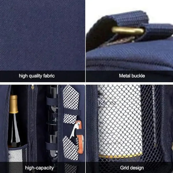 Luxury Portable Wine Gift Padded Carrier Tote Cooler Bag