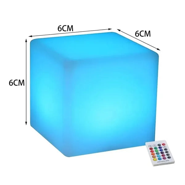 LED Color Changing Cube Light with Remote