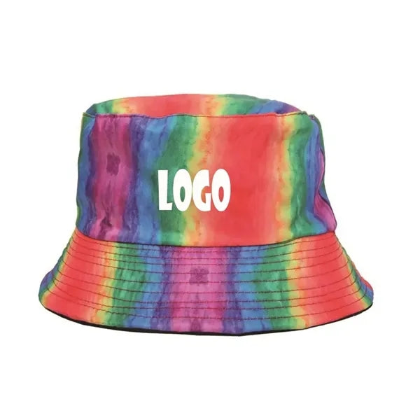 Rainbow Cotton Twill Bucket Hat