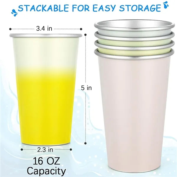 16 Oz Changing Ball Aluminum Cups