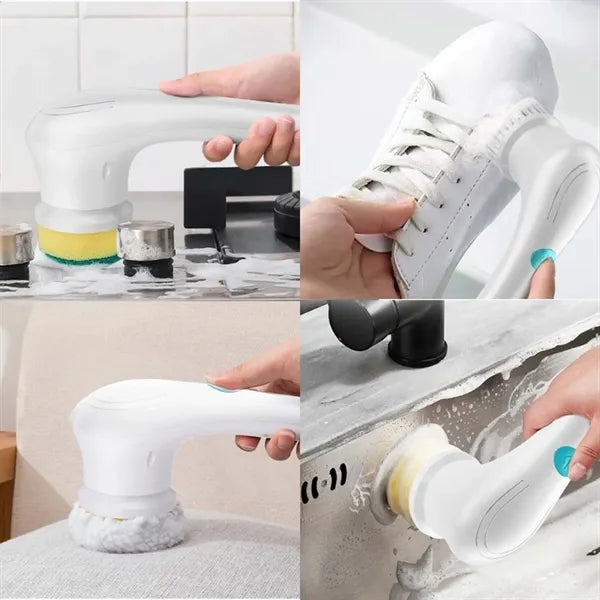 Rechargeable Electric Cleaning Brush 5 In 1
