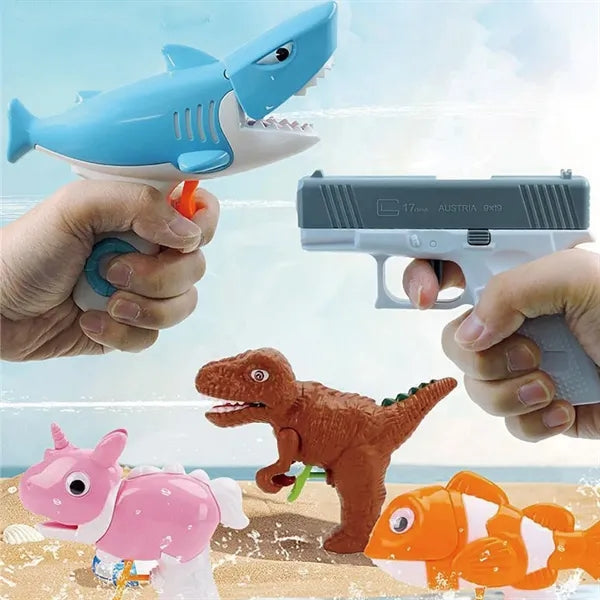 Shark-Themed Water Gun For Kids Summer Play