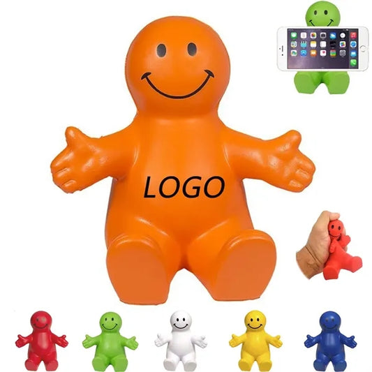 Squeezable Smile Phone Holder