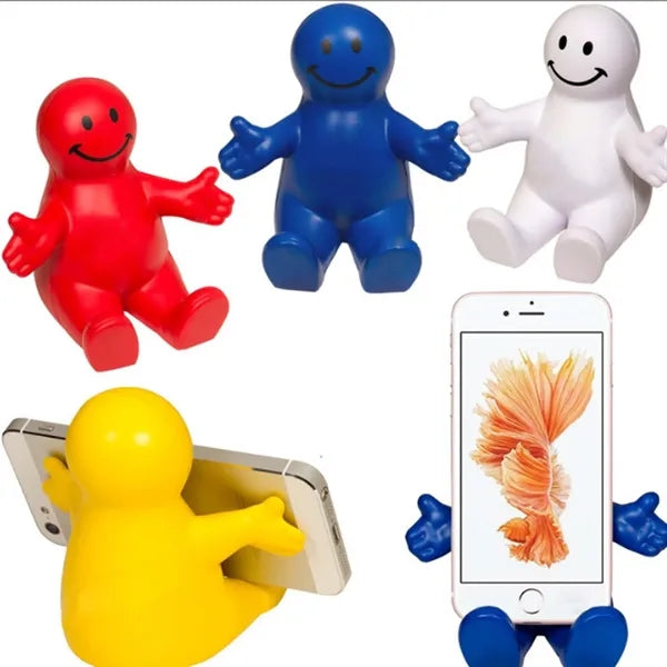 Squeezable Smile Phone Holder