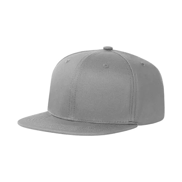Cotton Twill Flat Visor 6 Panel Baseball Cap