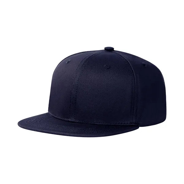 Cotton Twill Flat Visor 6 Panel Baseball Cap