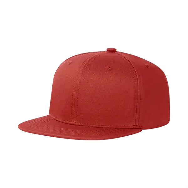 Cotton Twill Flat Visor 6 Panel Baseball Cap