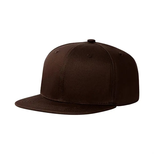 Cotton Twill Flat Visor 6 Panel Baseball Cap