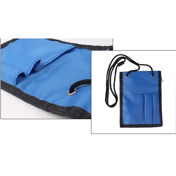 Nylon Neck Wallet Badge Holder Pouch