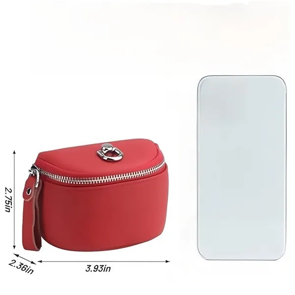 Mini PU Leather Coin Lipstick Earphone Storage Pouch