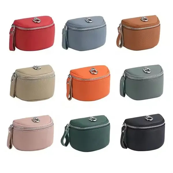 Mini PU Leather Coin Lipstick Earphone Storage Pouch