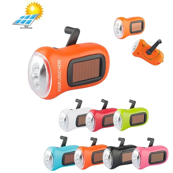 LED Mini Recharheable Solar Powered Flashlight