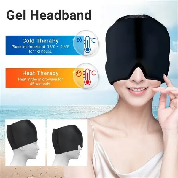 Headache Relieving Ice Facial Mask Cap
