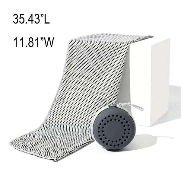 Instant Cooling Sports Towel for Gym w/ EVA Storage Case