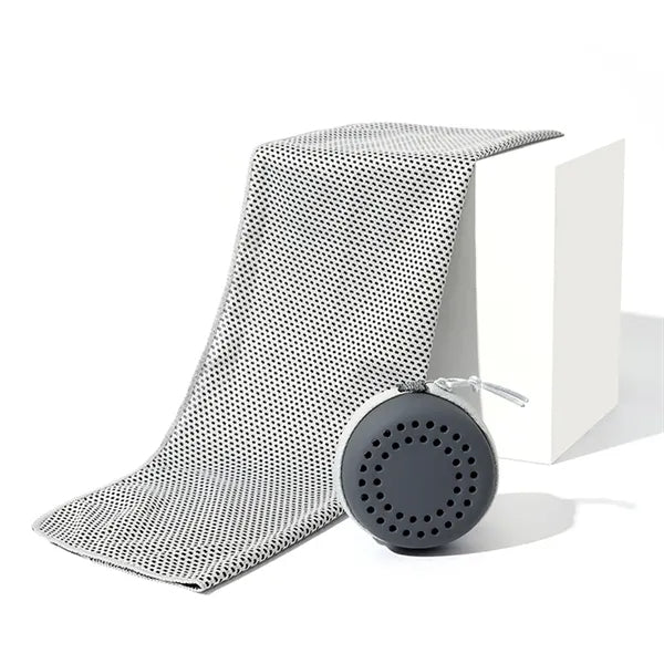 Instant Cooling Sports Towel for Gym w/ EVA Storage Case