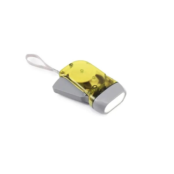 Dual LED Manual Dynamo Flashlight with Hand Crank Power