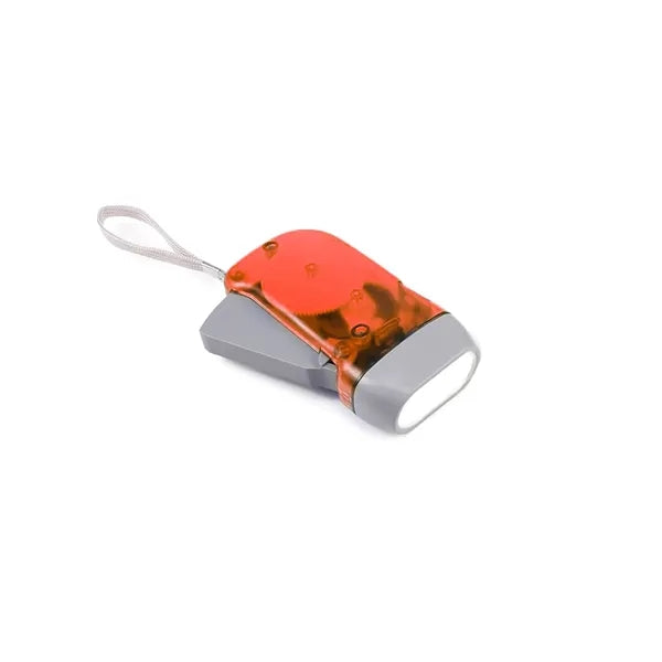 Dual LED Manual Dynamo Flashlight with Hand Crank Power