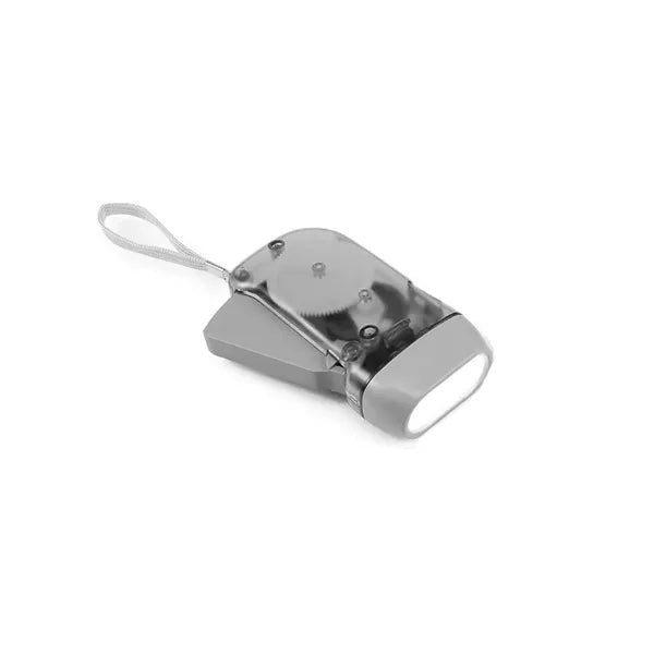 Dual LED Manual Dynamo Flashlight with Hand Crank Power