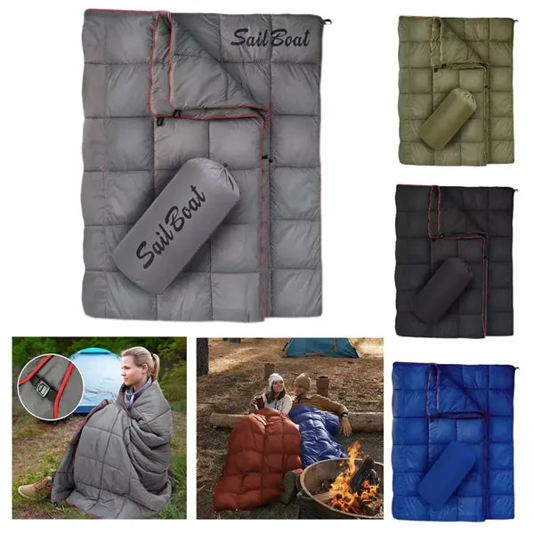 Outdoor waterproof down gravity blanket