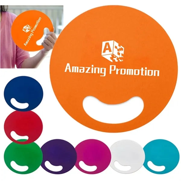 Round PP Plastic Hand Fan