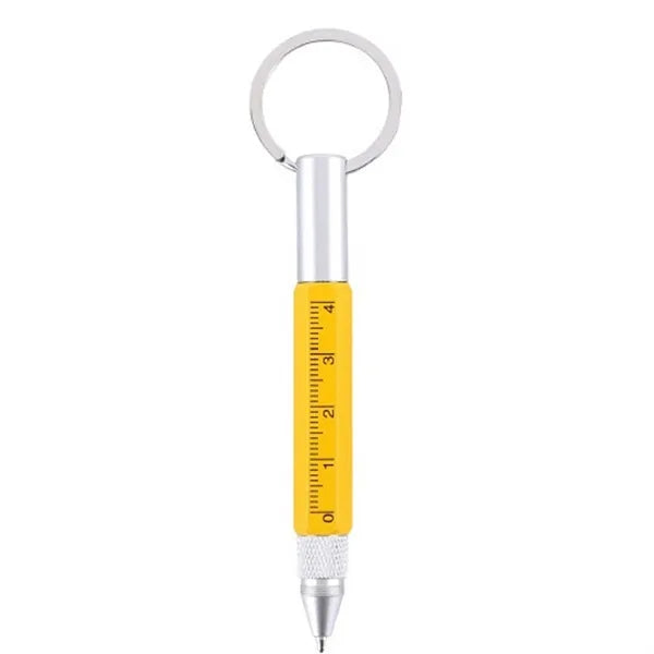 Multi-Purpose Mini Keychain Metal Ballpoint Pen