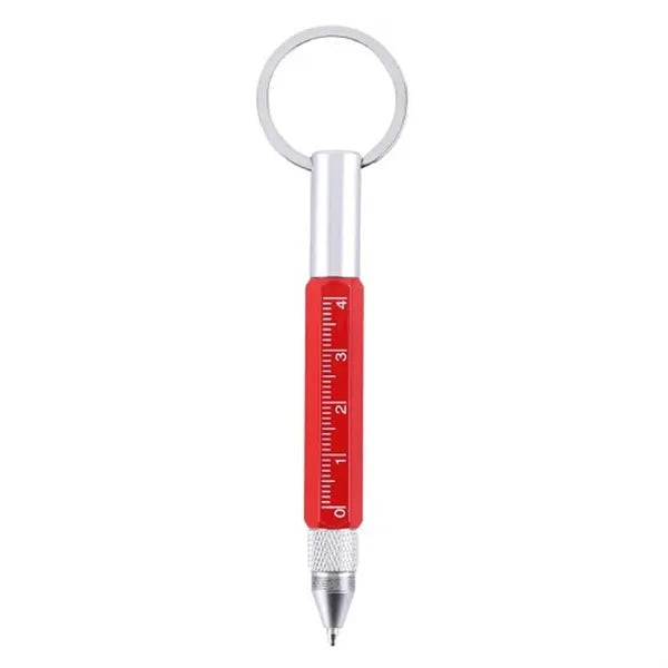 Multi-Purpose Mini Keychain Metal Ballpoint Pen