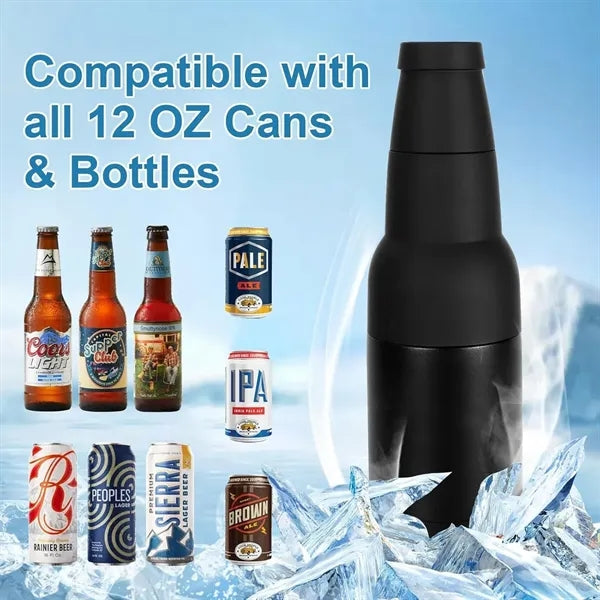 Beer Bottle and Can Cooler W/ Beer Opener