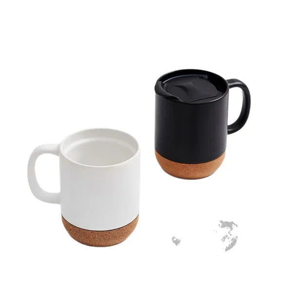 12OZ Cork Base Bottom Ceramic Mug Cup