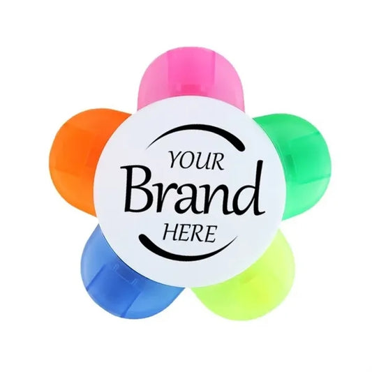 Highlighter Marker Flower Shape 5 Color