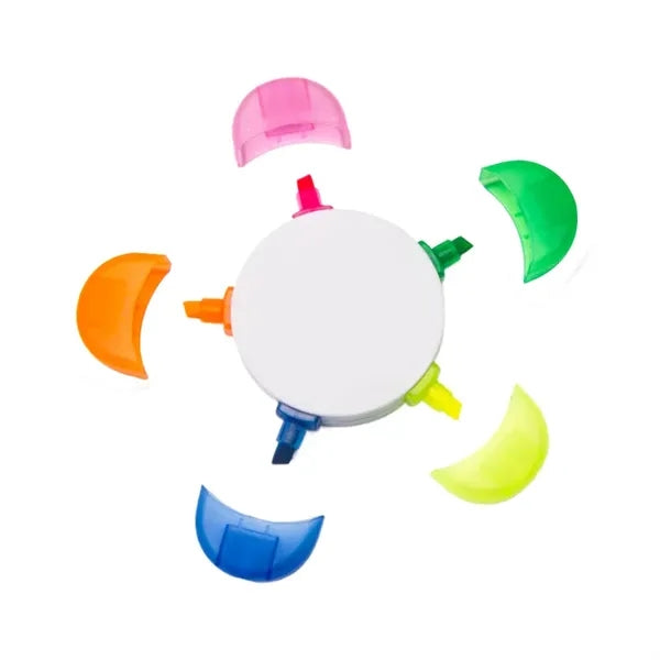 Highlighter Marker Flower Shape 5 Color