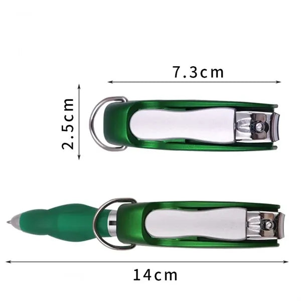 Multi-Function Nail Clipper Pen Keychain