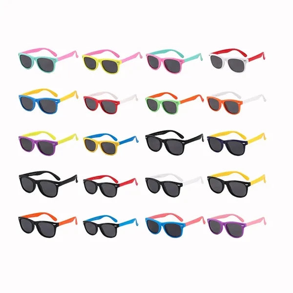 5in Kids Polarized Sunglasses w/ Silicone Frame