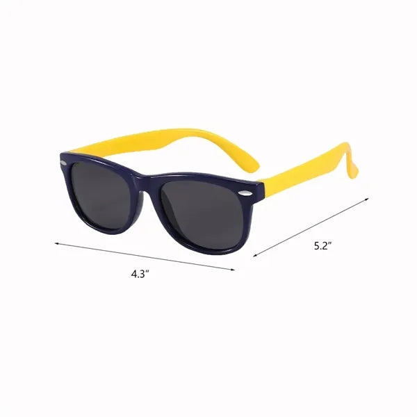 5in Kids Polarized Sunglasses w/ Silicone Frame
