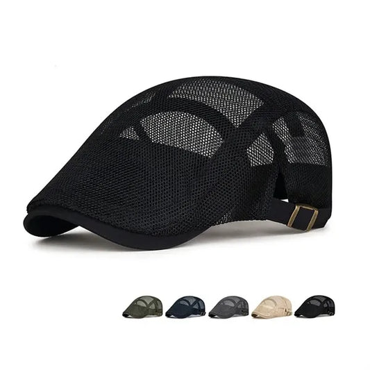 Summer's Vintage Vibe Mesh Beret Hat