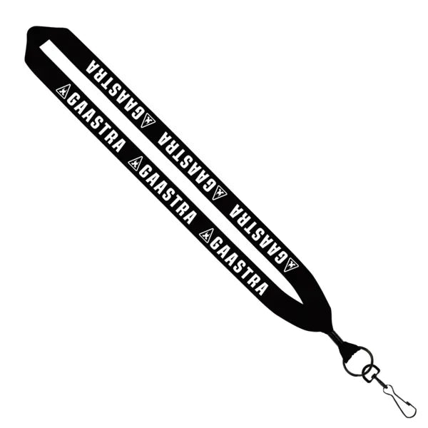 1" Cotton Lanyard with Metal Crimp & Swivel Snap Hook