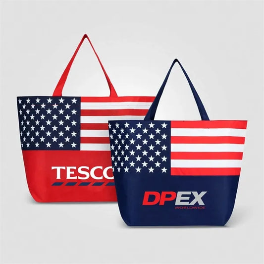 American Flag Non-Woven Tote Bag