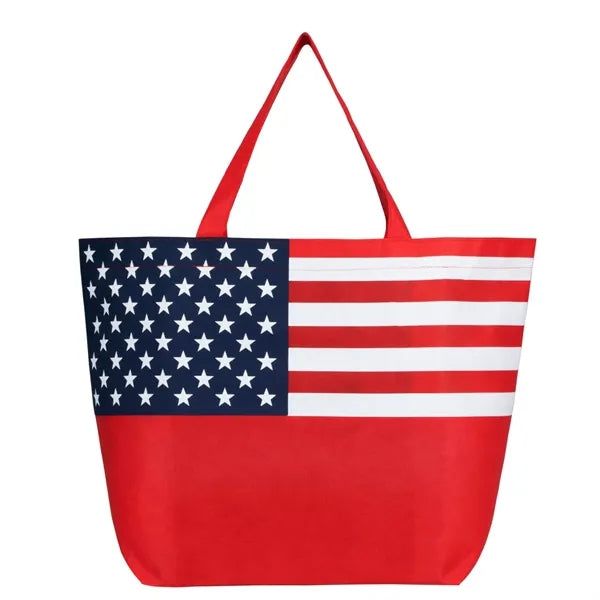 American Flag Non-Woven Tote Bag