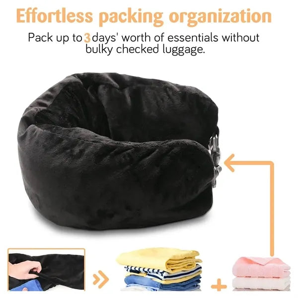 Travel Neck Pillow Luggage Storage Case