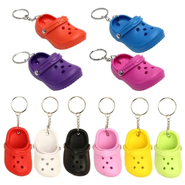 Mini Cute Hole Sandal Pendant Slipper Shoe Keychain