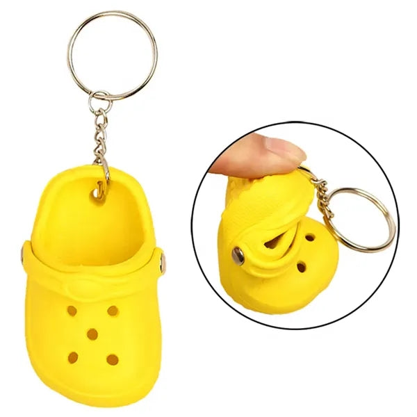 Mini Cute Hole Sandal Pendant Slipper Shoe Keychain