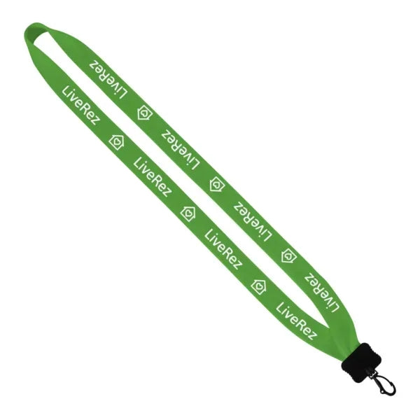 3/4" Cotton Lanyard with Plastic Clamshell & Swivel Snap Hoo