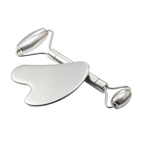 Stainless Steel Gua Sha And Facial Roller Gift Set
