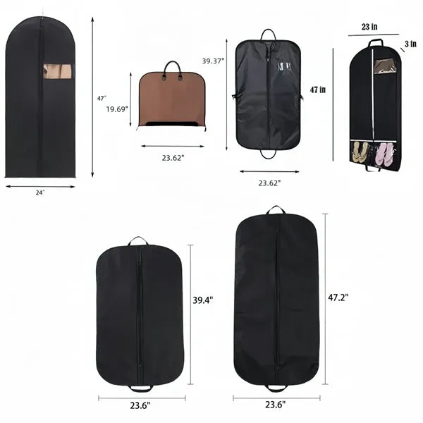 Non Woven Garment Bag With Handle And Zipper Closure