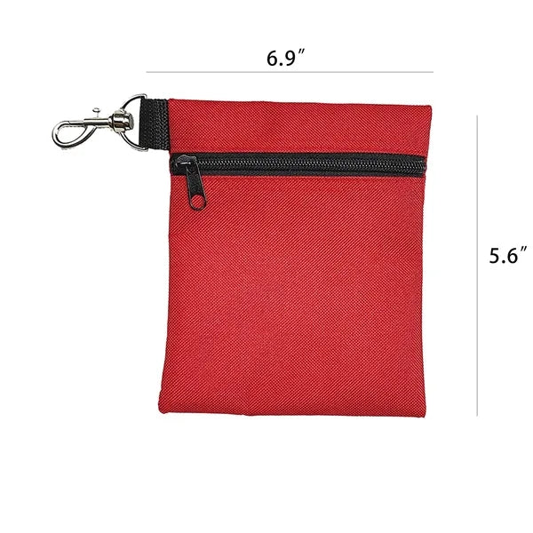 Zipper Golf Ball Pouch